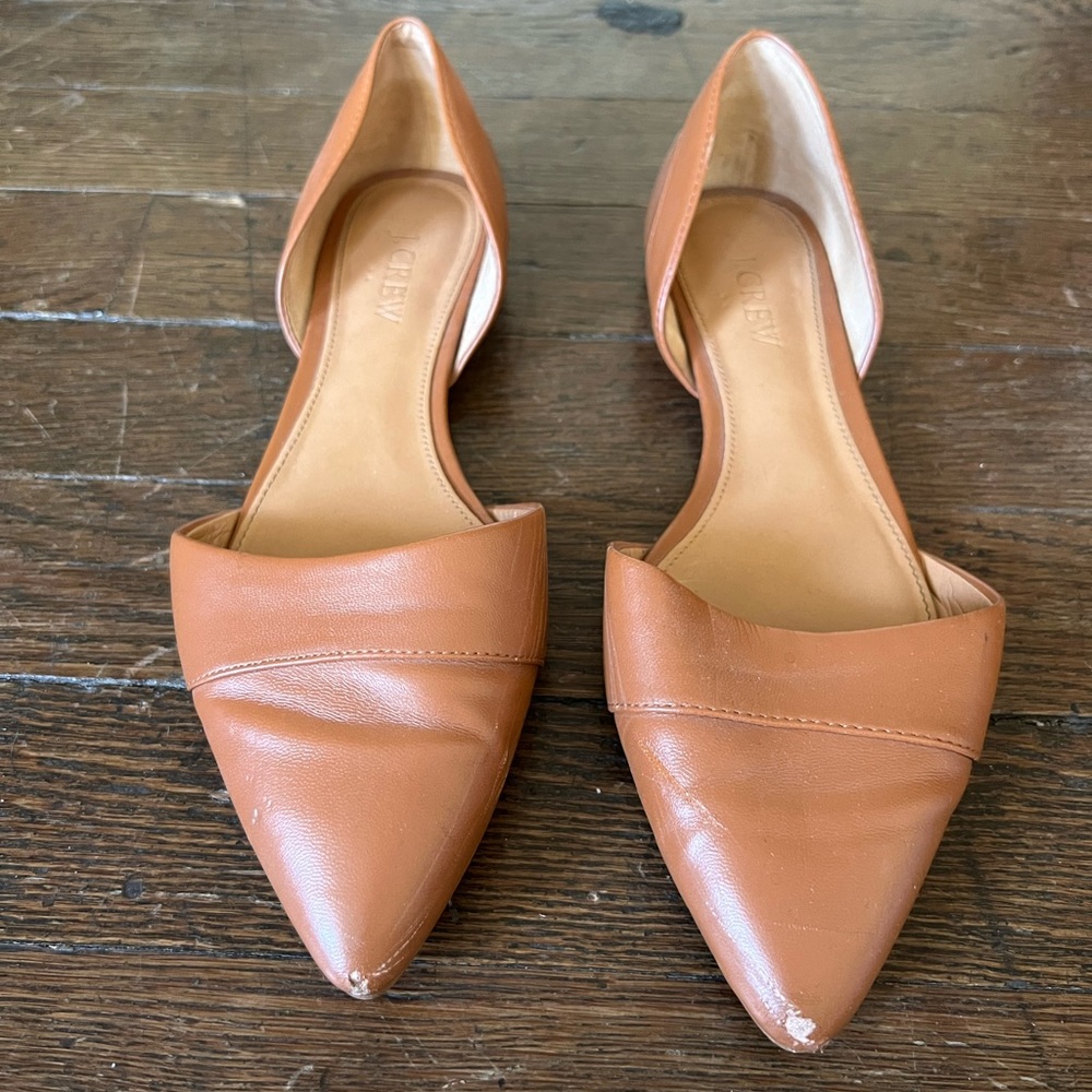 Brown Leather Flats